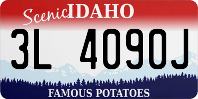 ID license plate 3L4090J