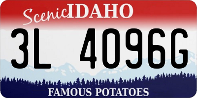 ID license plate 3L4096G