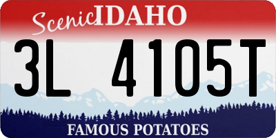 ID license plate 3L4105T