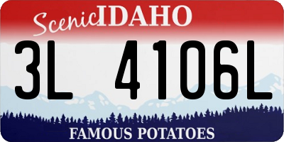 ID license plate 3L4106L