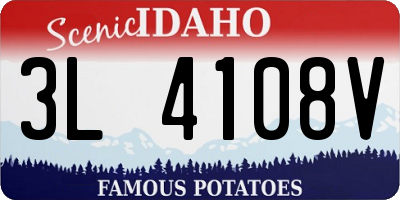 ID license plate 3L4108V