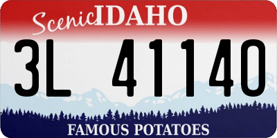 ID license plate 3L4114O