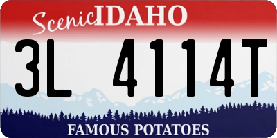 ID license plate 3L4114T