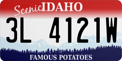 ID license plate 3L4121W