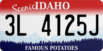 ID license plate 3L4125J