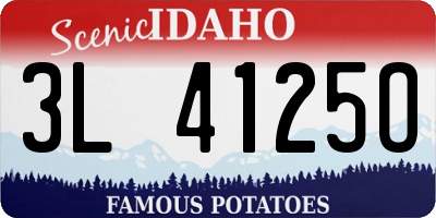 ID license plate 3L4125O