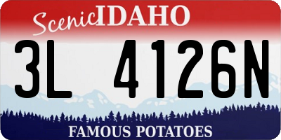 ID license plate 3L4126N