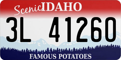 ID license plate 3L4126O