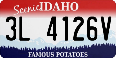 ID license plate 3L4126V