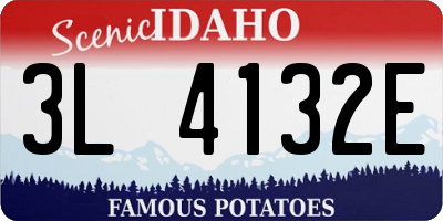 ID license plate 3L4132E