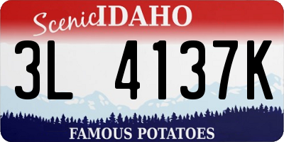 ID license plate 3L4137K
