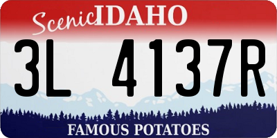 ID license plate 3L4137R