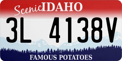 ID license plate 3L4138V