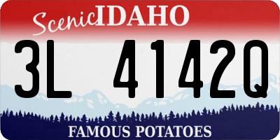 ID license plate 3L4142Q