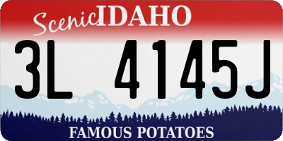 ID license plate 3L4145J
