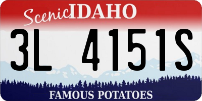 ID license plate 3L4151S