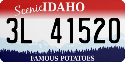 ID license plate 3L4152O