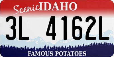 ID license plate 3L4162L