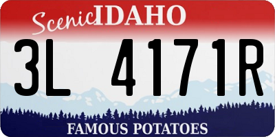 ID license plate 3L4171R