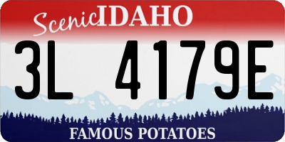 ID license plate 3L4179E