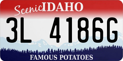 ID license plate 3L4186G