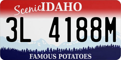 ID license plate 3L4188M