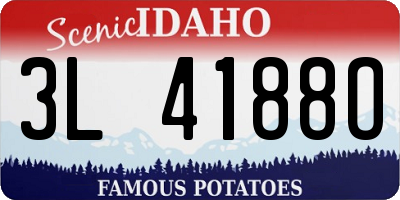 ID license plate 3L4188O