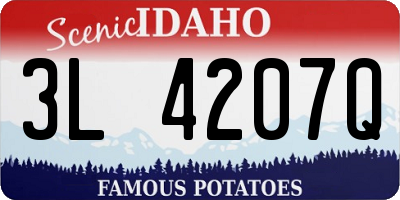 ID license plate 3L4207Q