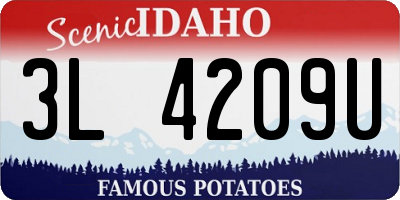 ID license plate 3L4209U