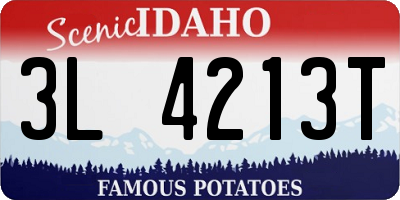 ID license plate 3L4213T