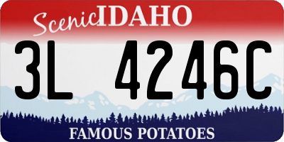 ID license plate 3L4246C
