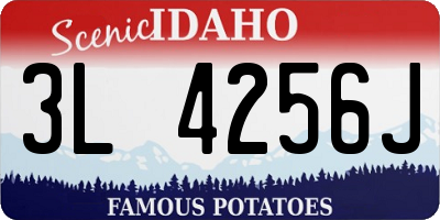 ID license plate 3L4256J
