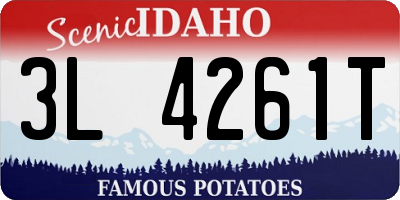 ID license plate 3L4261T
