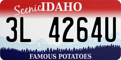 ID license plate 3L4264U
