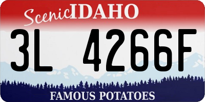 ID license plate 3L4266F