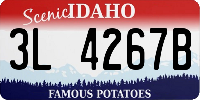 ID license plate 3L4267B
