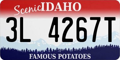 ID license plate 3L4267T