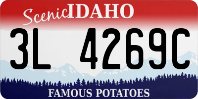 ID license plate 3L4269C