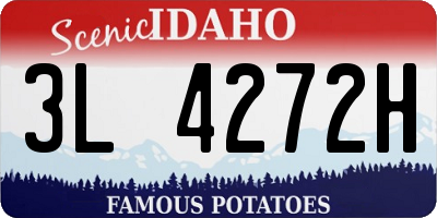 ID license plate 3L4272H