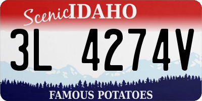 ID license plate 3L4274V