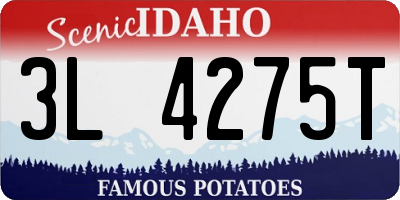 ID license plate 3L4275T