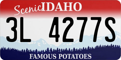 ID license plate 3L4277S