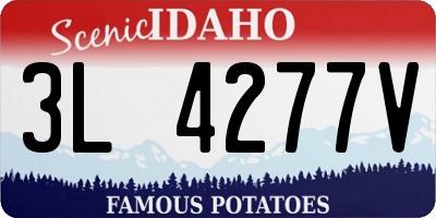ID license plate 3L4277V