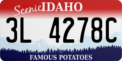 ID license plate 3L4278C