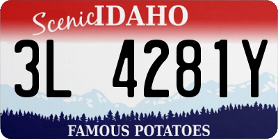 ID license plate 3L4281Y