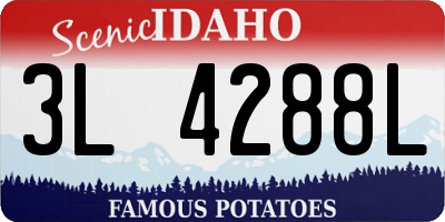 ID license plate 3L4288L