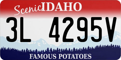 ID license plate 3L4295V