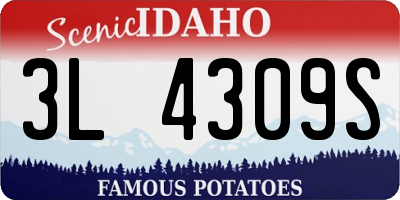 ID license plate 3L4309S