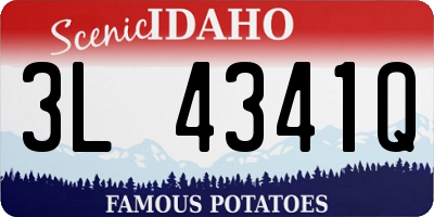 ID license plate 3L4341Q