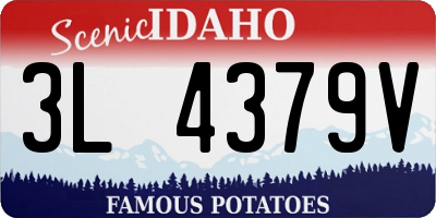 ID license plate 3L4379V